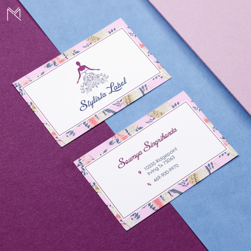 Business Card Design for Stylista Label
