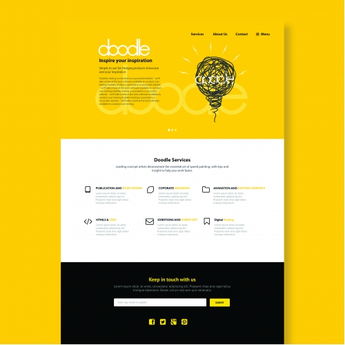 Website Design (PSD Template)