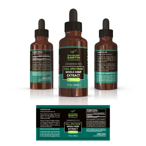 Hemp extract label
