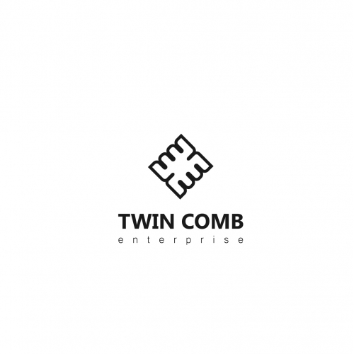 Twin comb logo design