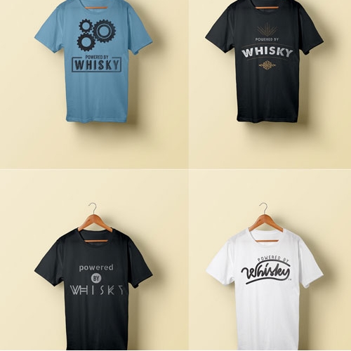Powered By Whiskey Concept