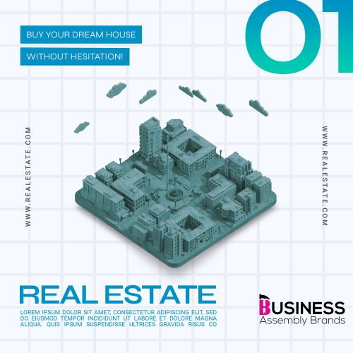 Real estate company social media poster