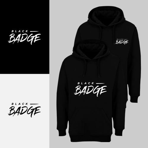Typographic hoodie design