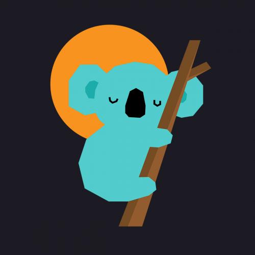 Cute Little Koala Vector Illustration