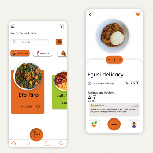 Food Vendor mobile app design and prototype thumb