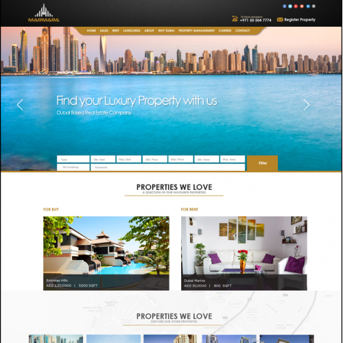 REAL ESTATE WEBSITE DESIGN #3