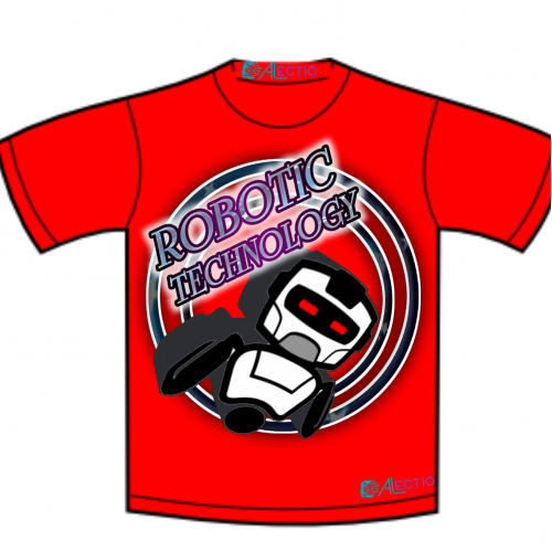 Design t-shirt robot tecnology