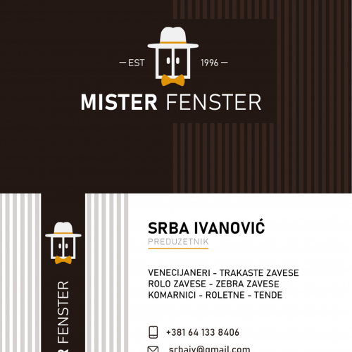 Brand Identity for Mister Fenster – Blinds Expert