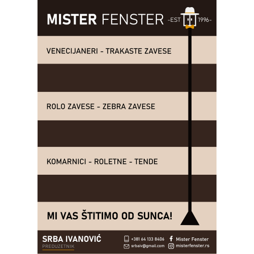 Brand Identity for Mister Fenster – Blinds Expert