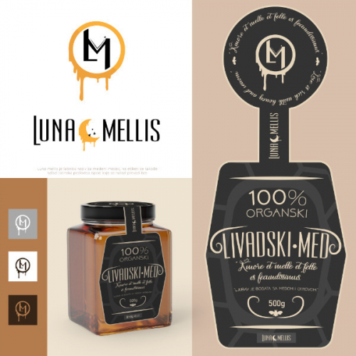 Logo and packaging for a jar of honey