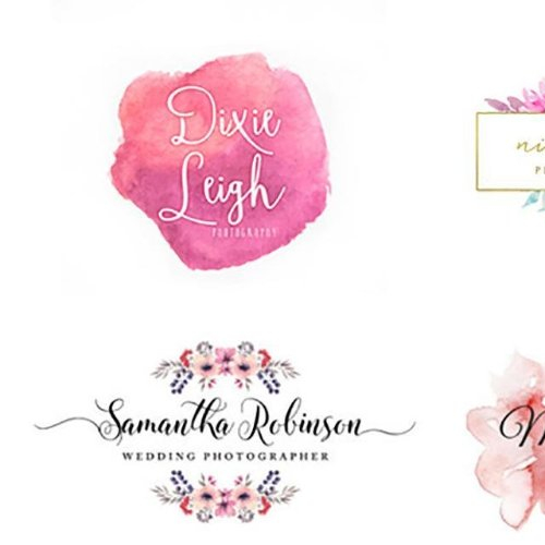 I Will Creative Unique Feminine Watercolor Logo