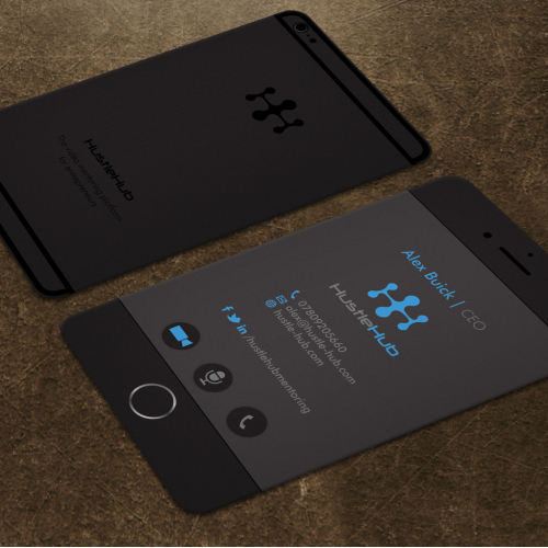 Business card thumb