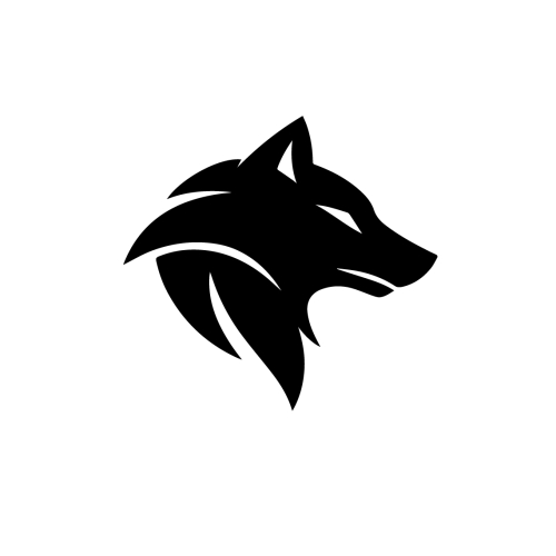Modern Wolf Mascot Logo Design