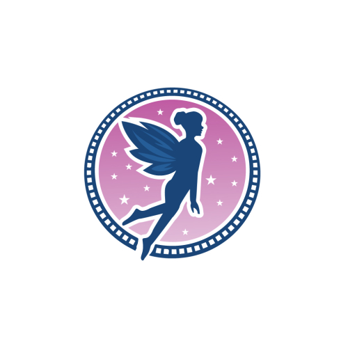 Magical Fairy Crest Logo Design