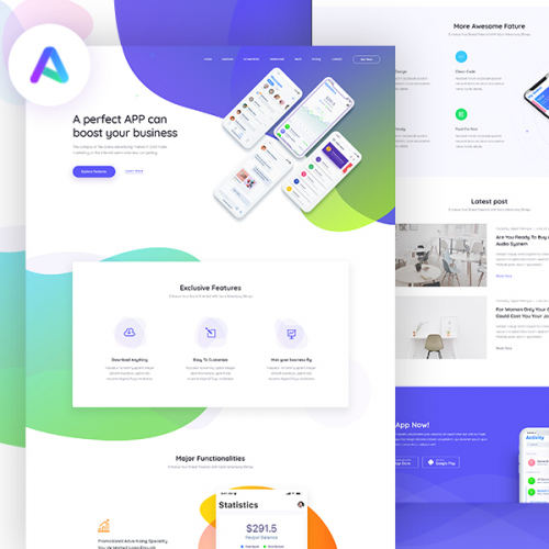 Appland - App landing theme on ThemeForest thumb