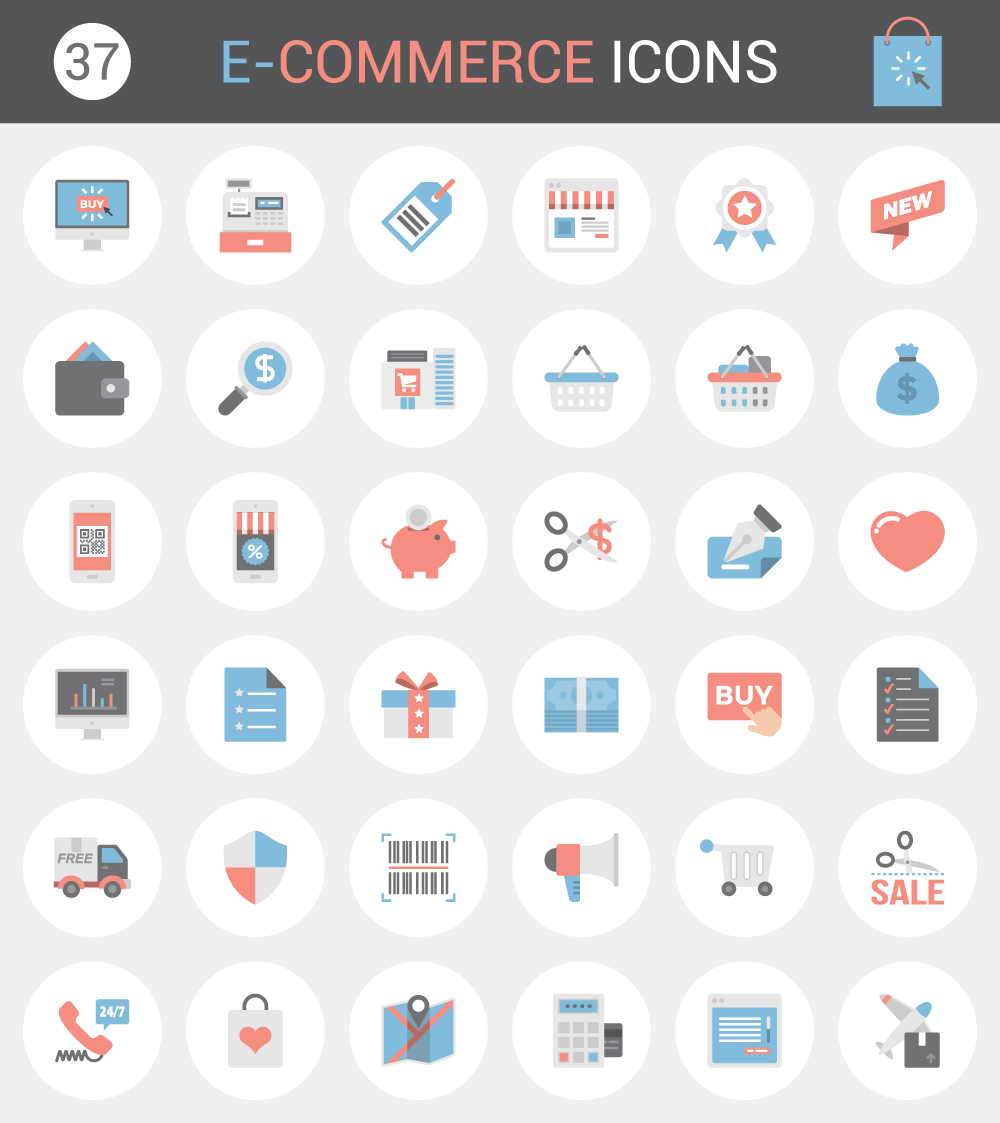e-comerce icones