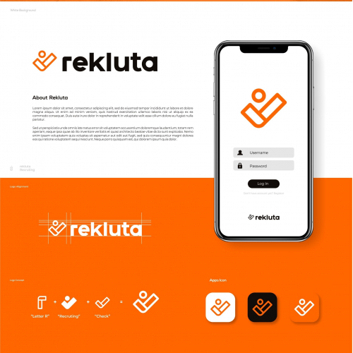 Rekluta Logo Design thumb