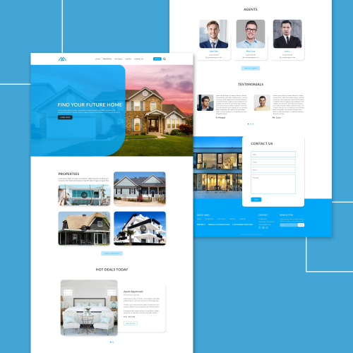 Real Estate web landing page. thumb
