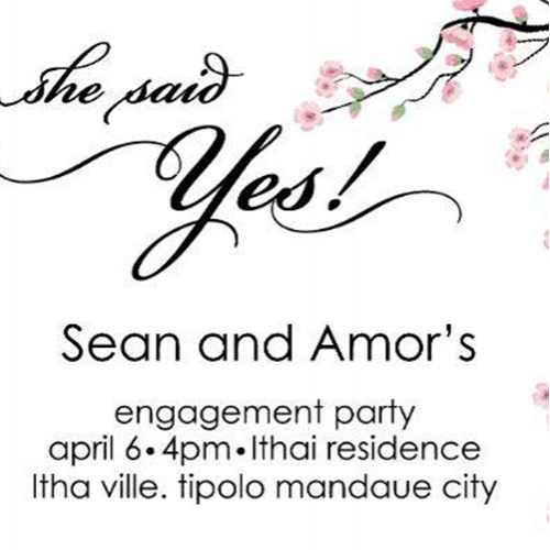 engagement invite