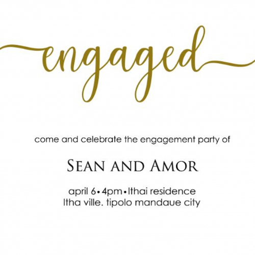 engagement invite
