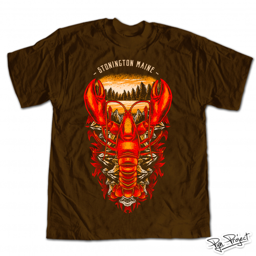 Maine Lobster T-Shirt Design