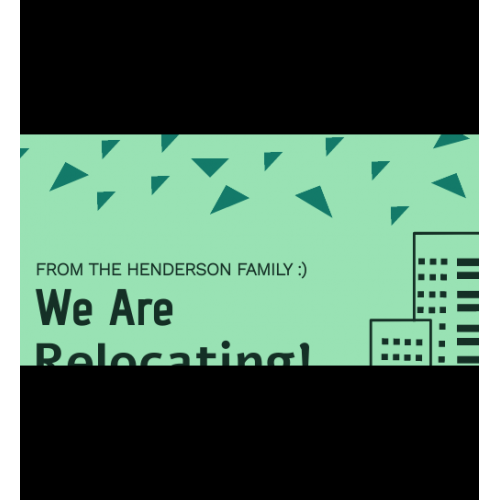 Change Of Address Card Design
