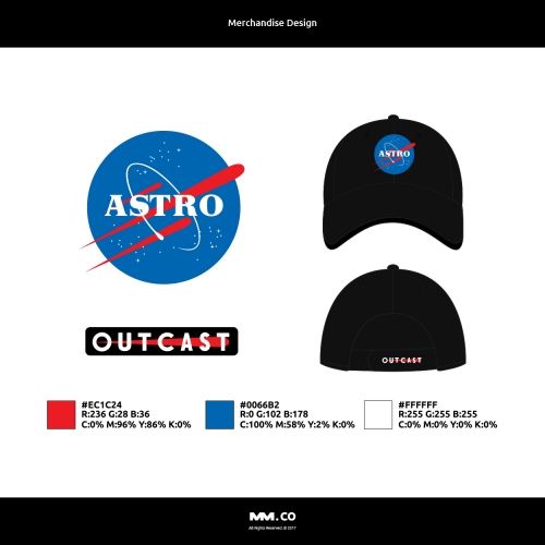 Merchandise Design - Outcast Dad Hat thumb