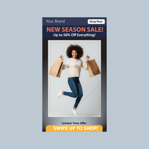 Modern E-commerce Promotional Banner for Fashion Retail