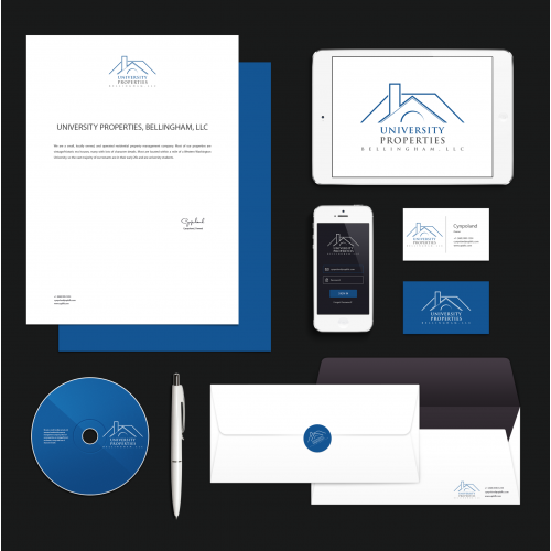 Runner Up Logo for University Properties Logo Contest