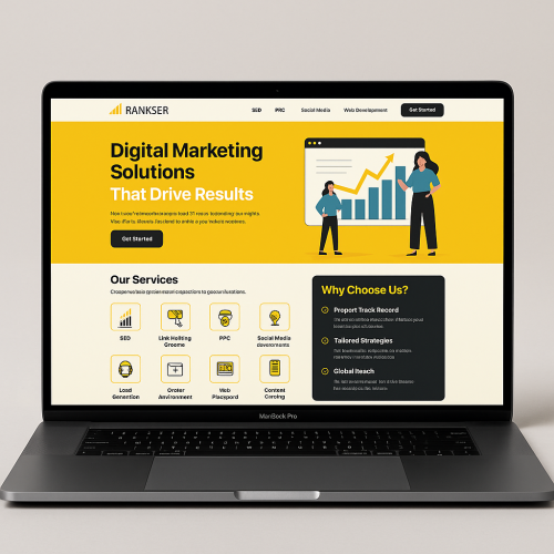 marketing agency landing page