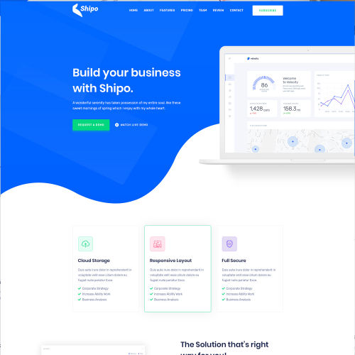 Saas Landing Page thumb