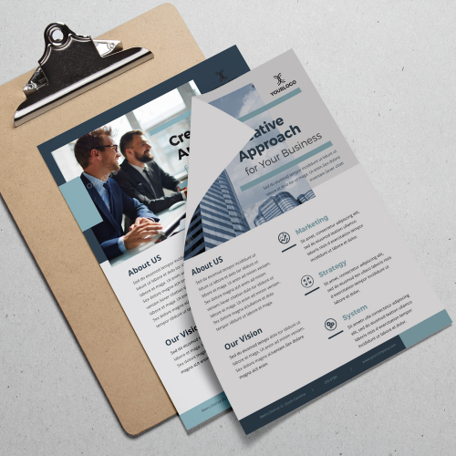 clean corporate flyer