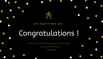 Congrats card