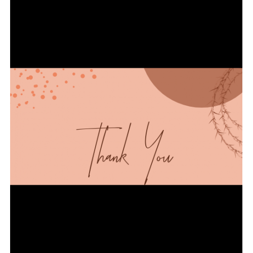 Thank you card