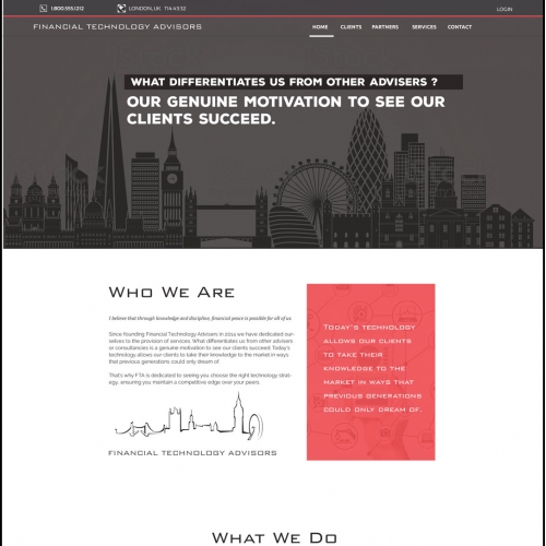 FinTech Landing Page Design thumb