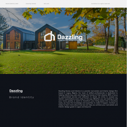 Dazzle Homes and interiors Brand design