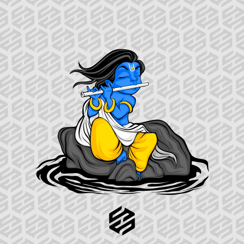 krishna play flute
