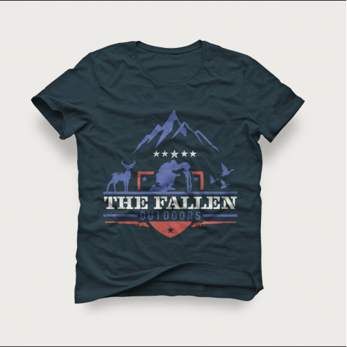 T-shirt Design The Fallen Outdoors