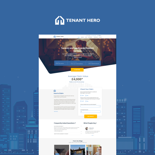 Tenant Hero Realestate Website