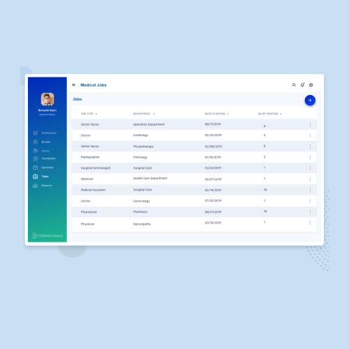 Medical Jobs Web applicaiton