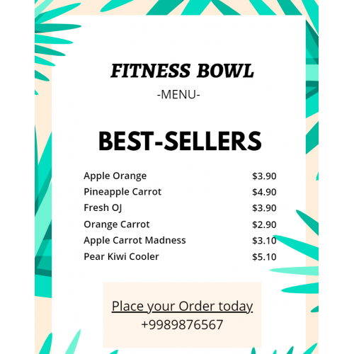 Fitness Menu