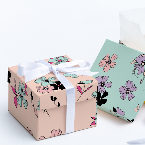 Hand drawn Floral Pattern Packaging Design