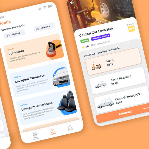 UX/Ui Mobile car service app thumb