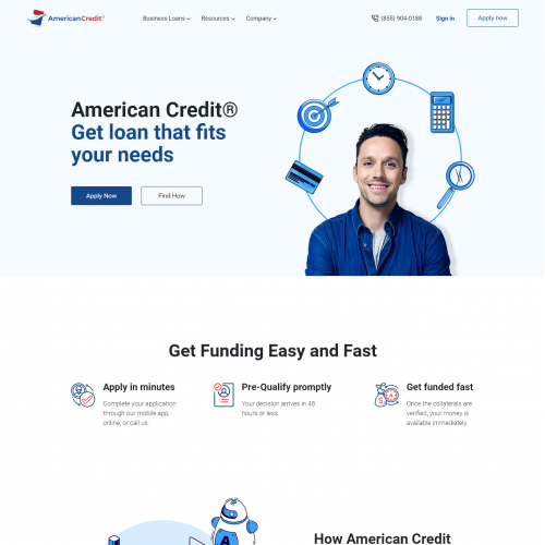 Website UI Design for AmericanCredit thumb