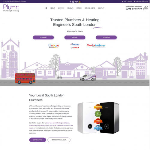 Landing Page for Plumber Business