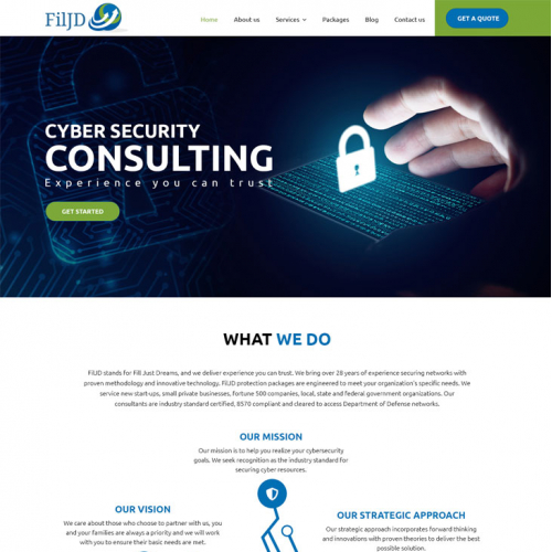 Consulting Company Landing Page Design