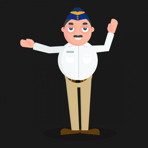 Character Design - Mumbai Traffic Police