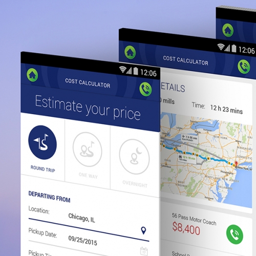 Bus Rental - Mobile app thumb