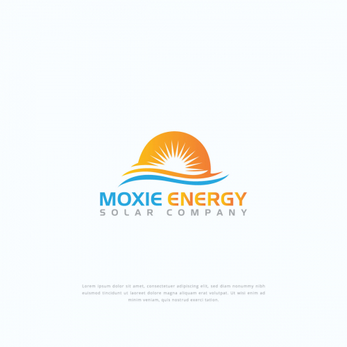 moxie energy solar company logo design template thumb