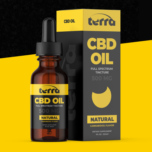 Terra - CBD Supplement Bottle Label Design